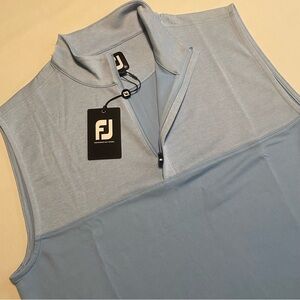 FootJoy Golf Heather Yoke 1/2 Vest Men M Fleece
